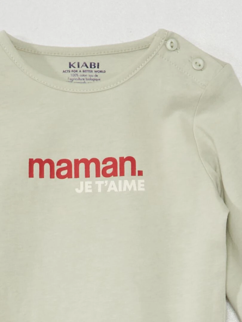 T shirt en jersey à manches longues   bleu noir