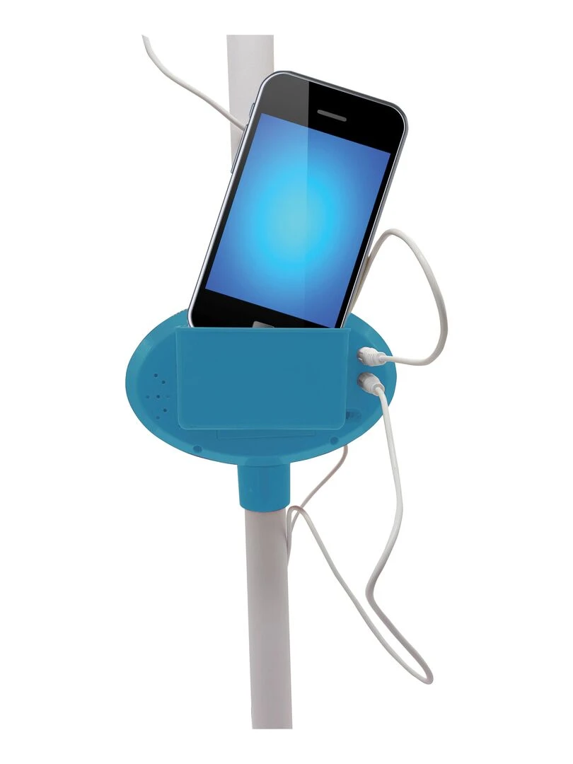 Microphone Sur Pied Lumineux Ajustable Avec Haut parleur  Effets Sonores  Reine Des Neiges   N/A