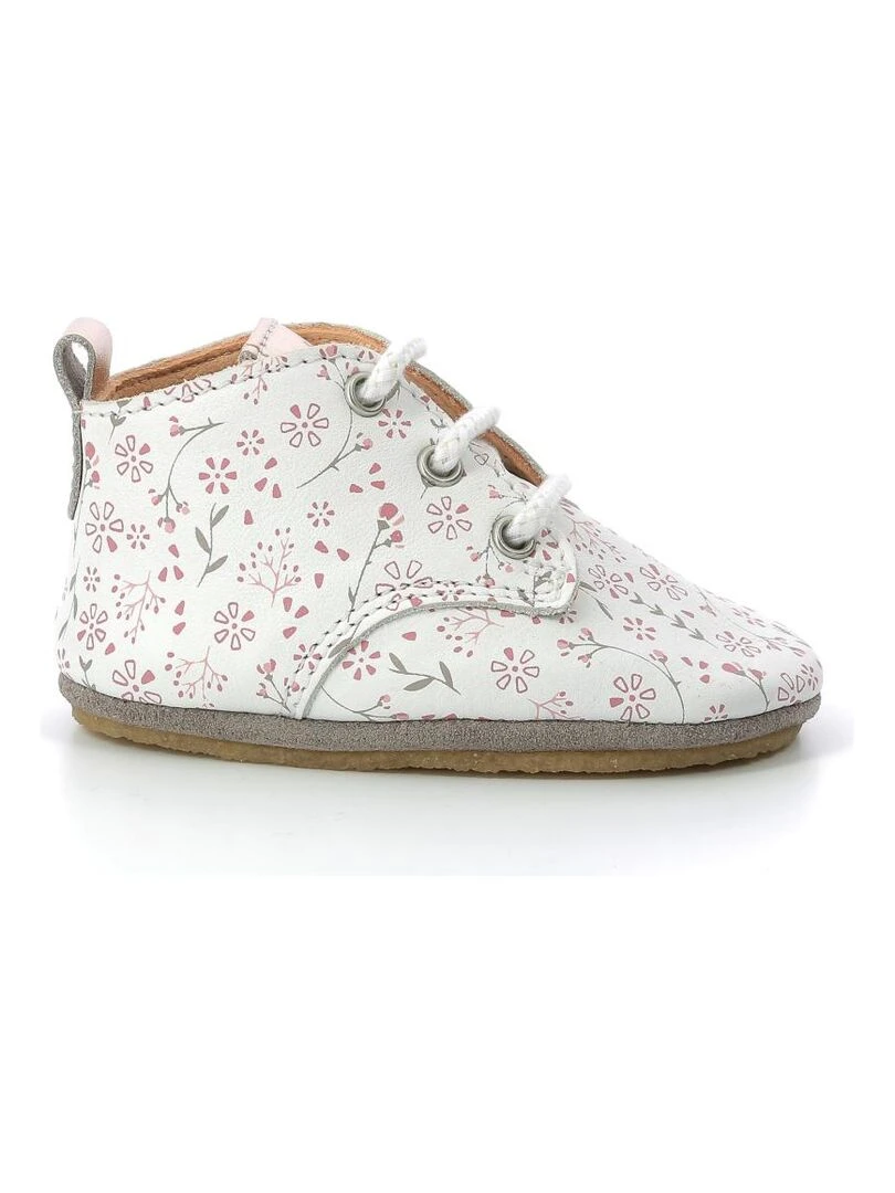 Chaussons Cuir Layas Blanc