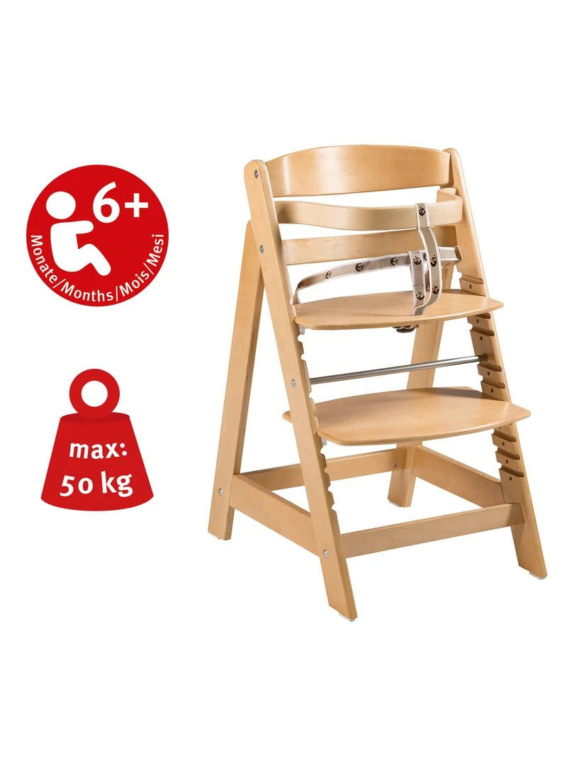 ROBA Chaise Haute Évolutive "Sit Up Click"   Fermeture À Clic Innovante   Beige