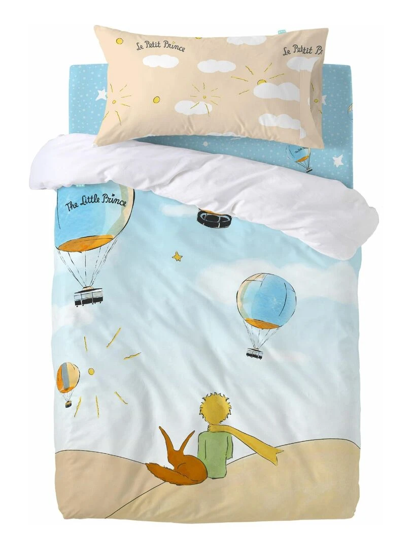 Taie d'oreiller Montgolfiere "Happyfriday" Multicolore