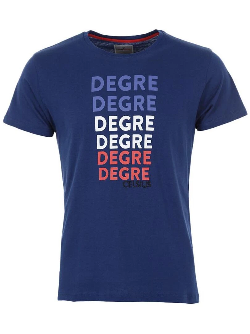 T shirt manches courtes homme CEGRADE DEGRE CELSIUS Bleu marine