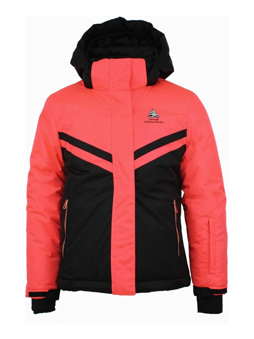 Blouson de ski fille FAMA PEAK MOUNTAIN Orange corail