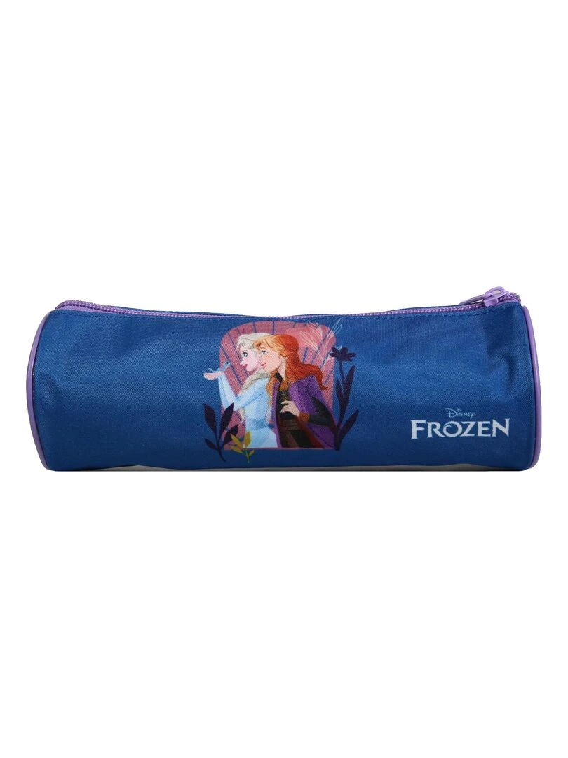 BAGTROTTER Trousse scolaire ronde Disney La Reine des Neiges Frozen Bleue   Bleu