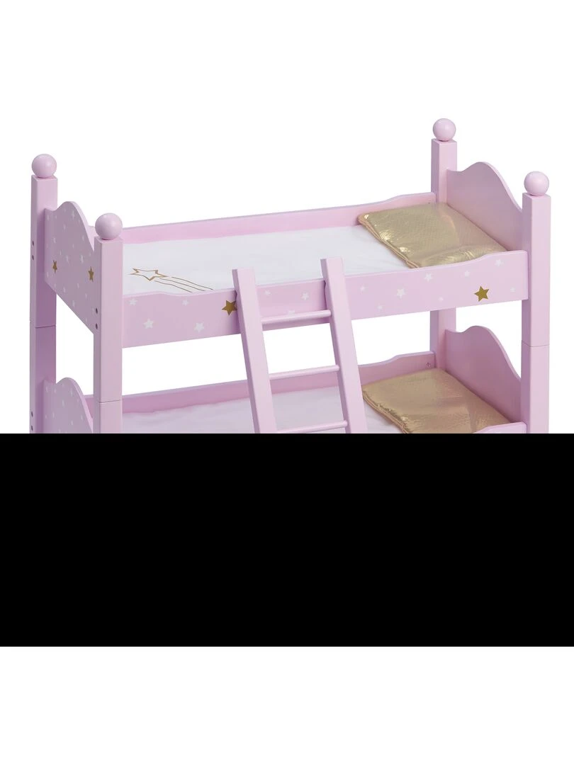 Lit superposé poupée poupon Twinkle Stars Princess 2 couchettes bois TD 0095AP   N/A