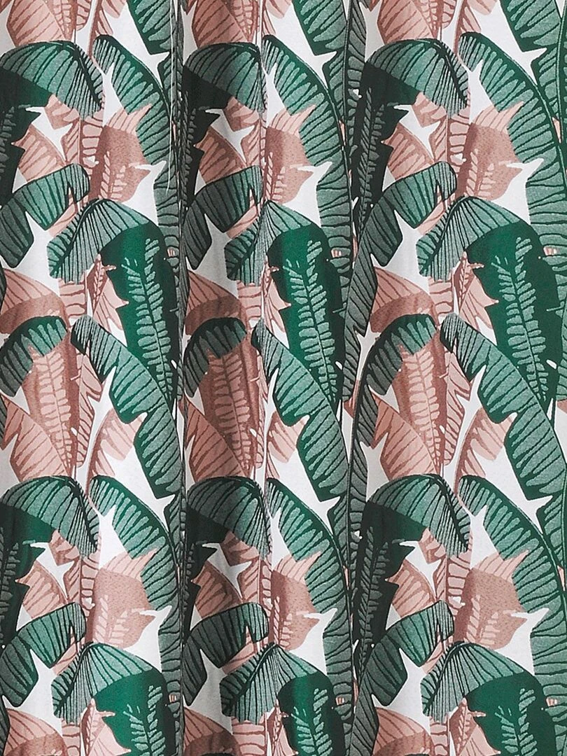 Rideau imprimé Bananier   Vert sapin