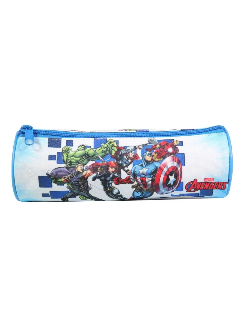 BAGTROTTER Trousse scolaire ronde Marvel Avengers Bleue Bleu