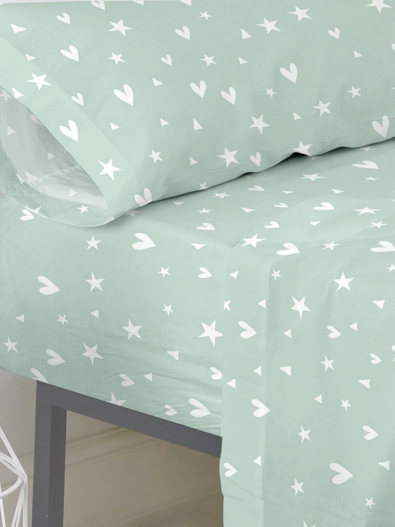 Drap housse Fairy dust "Happyfriday" Blanc
