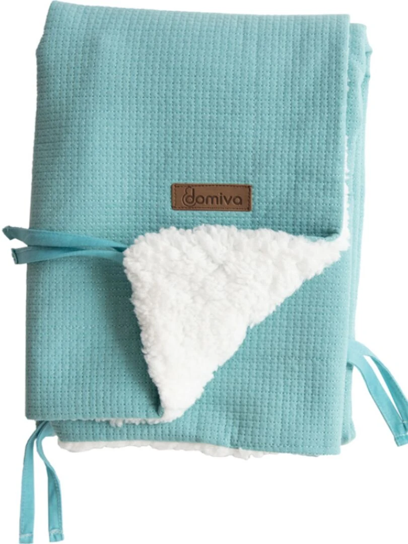 Couverture fluffy bleu Nil (75 x 100 cm) Bleu