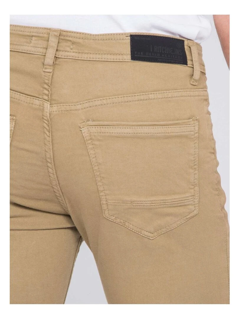 Pantalon 5 poches VAAS   Beige