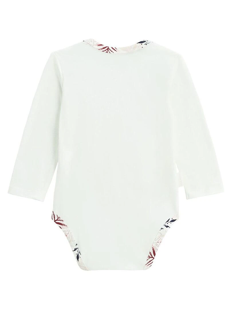 Lot de 2 bodies bébé manches longues Paraiso   Ecru