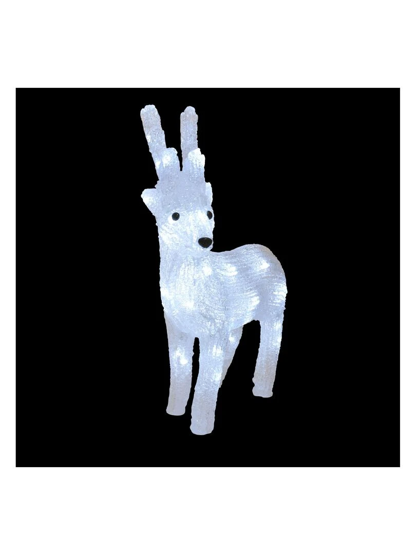 Renne de Noel lumineux 40 Led Blanc