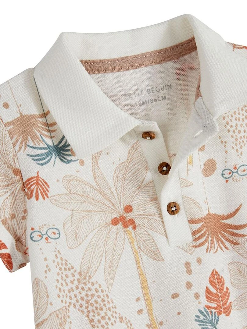 Polo enfant Bachata   Ecru