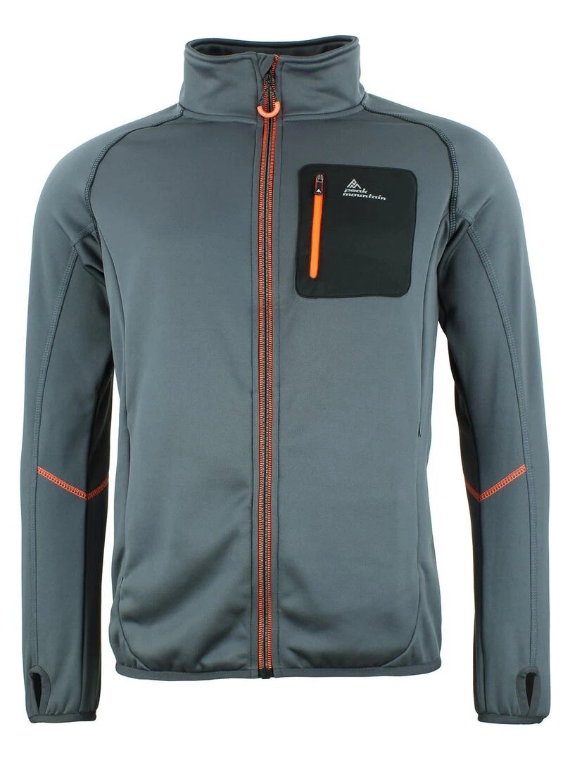 Blouson polarshell homme CEMARO PEAK MOUNTAIN Gris