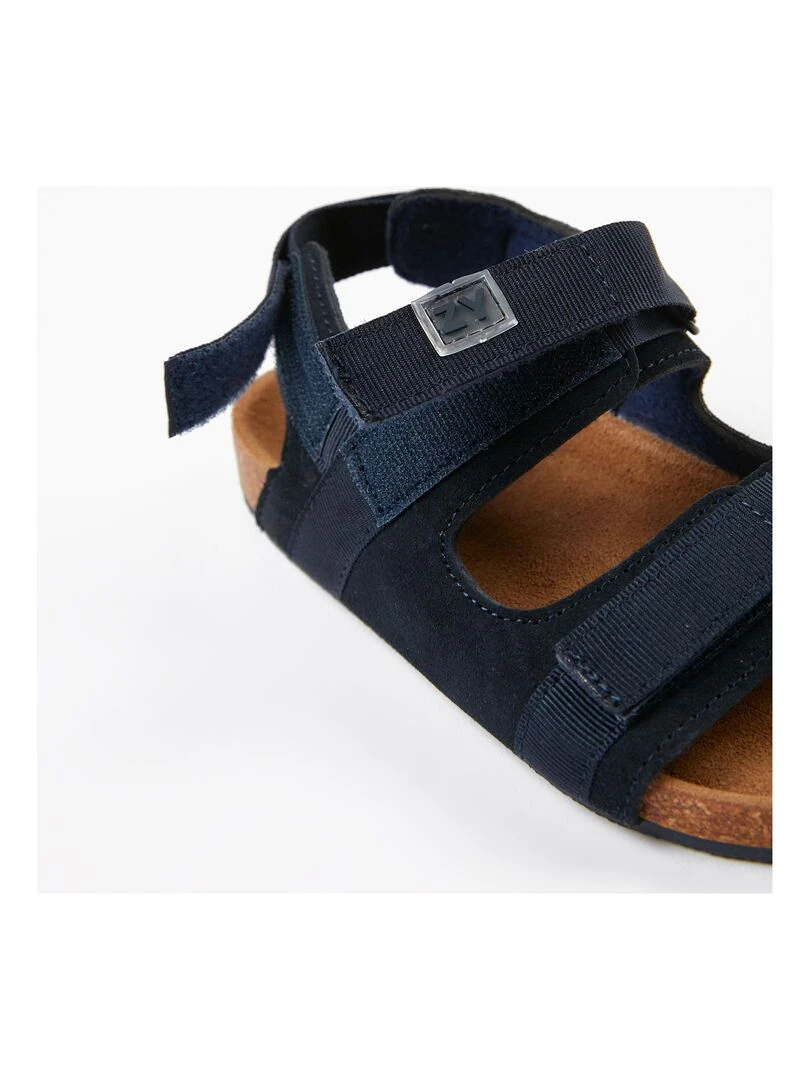 Sandales en cuir pour garçon  PICASSO   Bleu foncé
