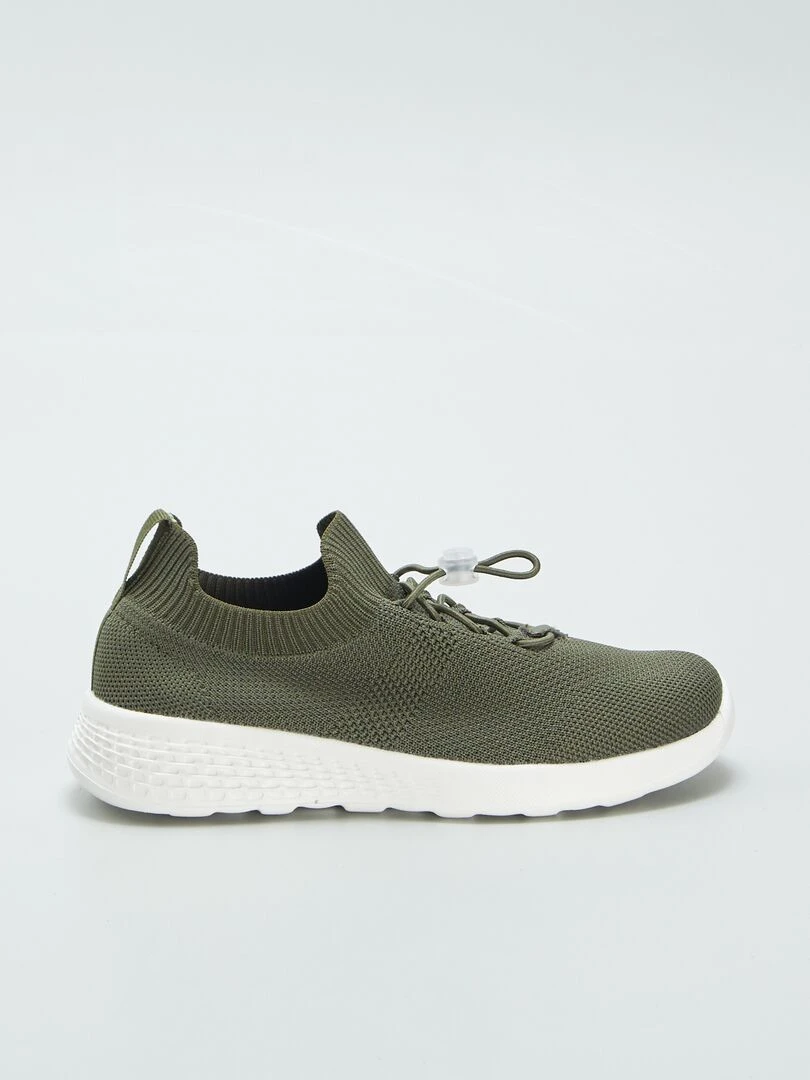 Baskets type running Kaki