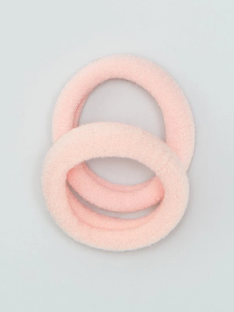 Lot de 10 chouchous élastiqués   Rose