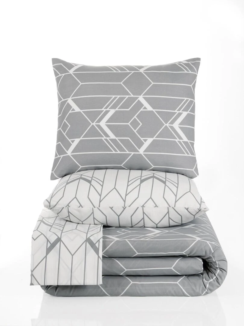 Parure de lit AGATHA Gris