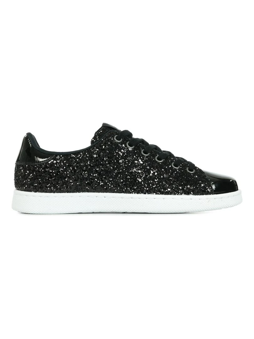 Baskets Victoria Deportivo Tennis Glitter Y Espero Noir