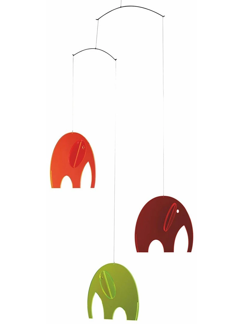 'flensted Mobiles' Olephants Plexiglass Orange