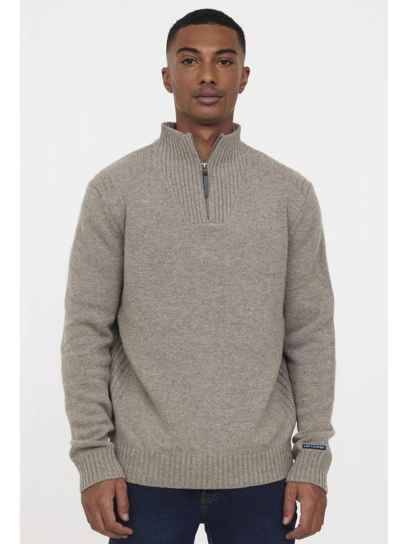 Lee Cooper Pull manches longues polyester regular CHAR Taupe