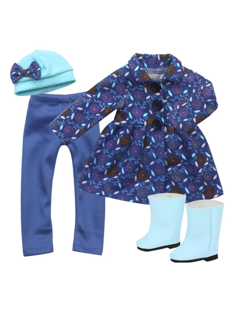 Sophia's par Teamson Kids Winter Tenfit avec des bottes pour 14 5 "poupées bleu N/A