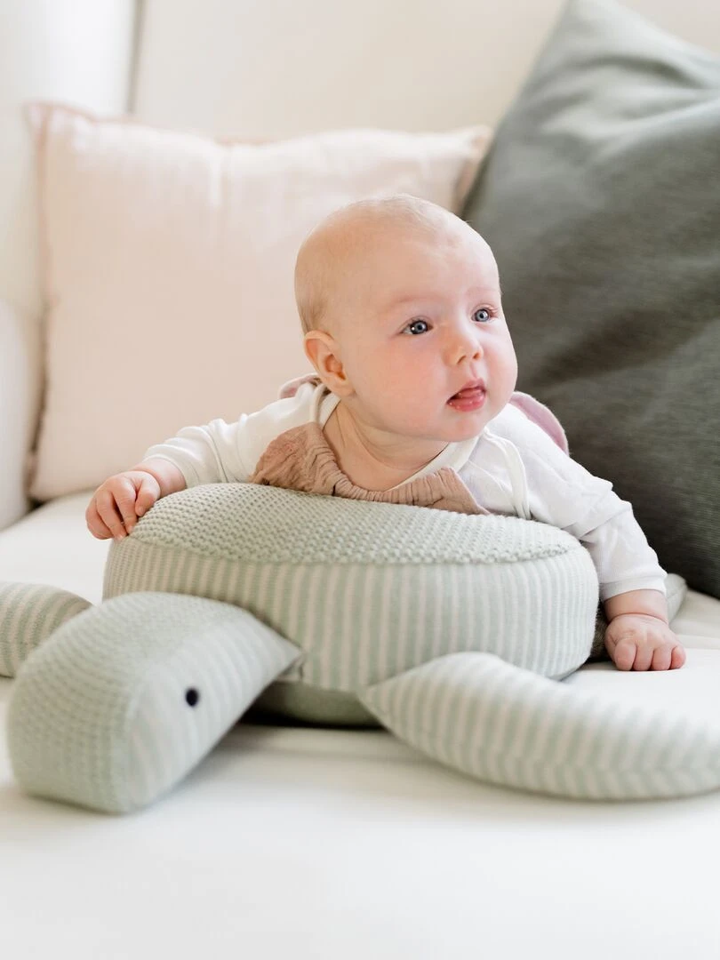 Peluche tortue en coton   Vert d'eau