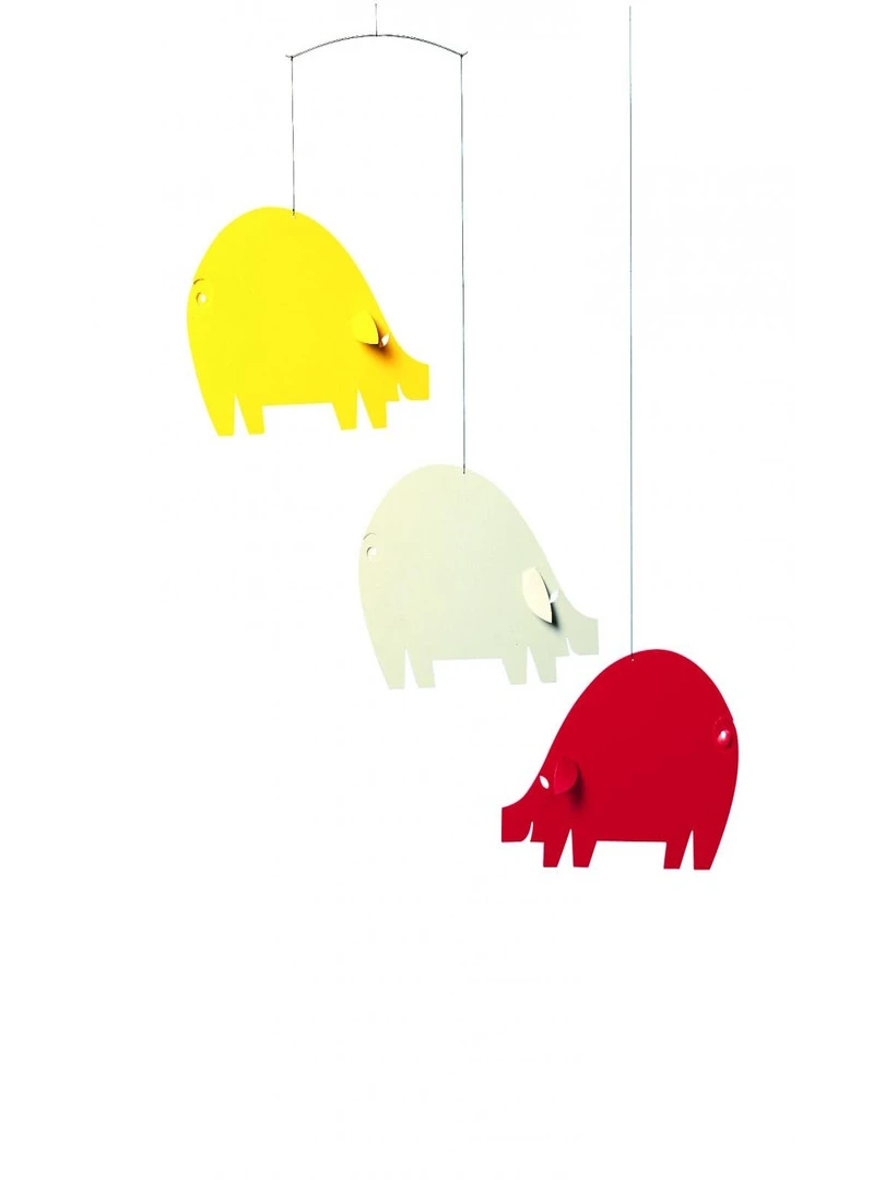 'flensted Mobiles' Les Trois Petits Cochons Jaune