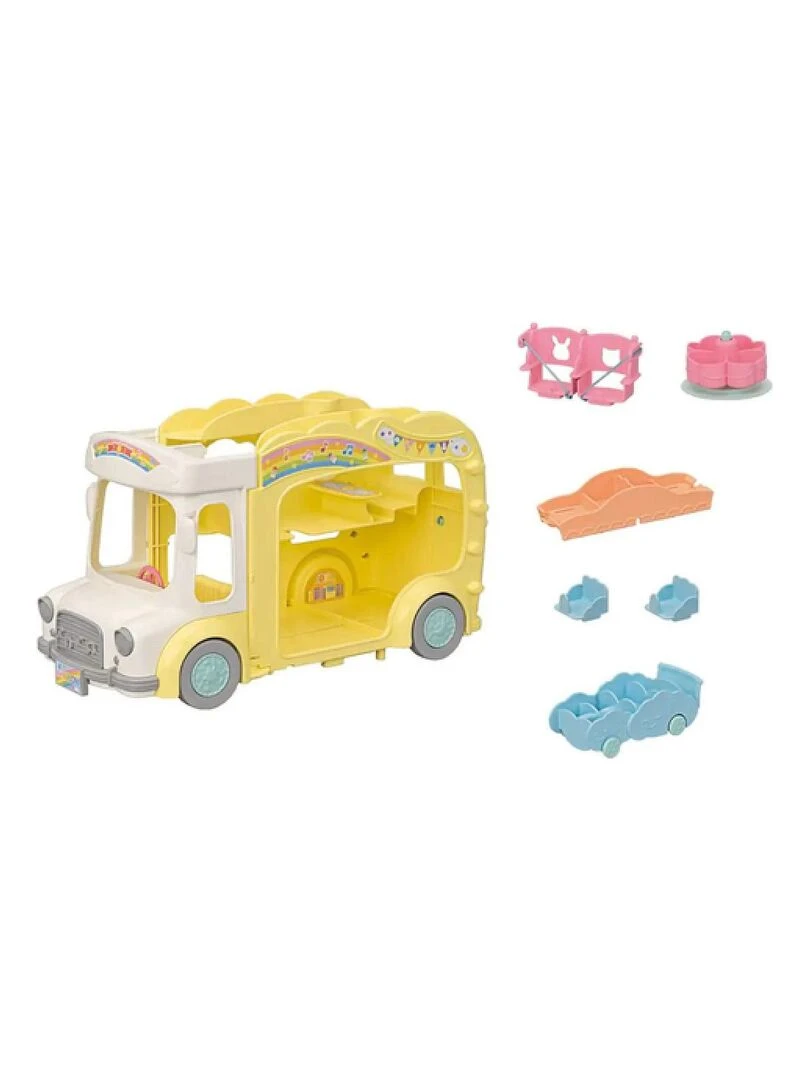 'Sylvanian Families' Le bus et sa cour de recreation   N/A