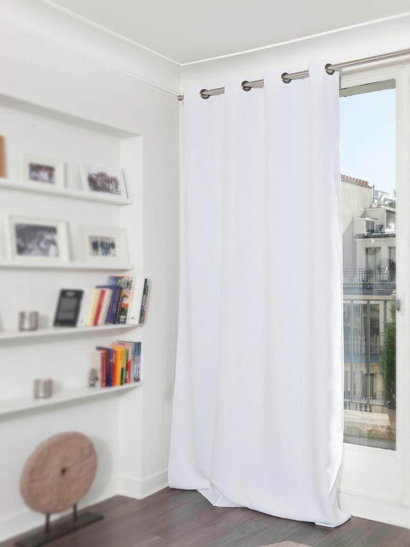 Rideau Phonique Occultant et Thermique "MOONDREAM" Blanc