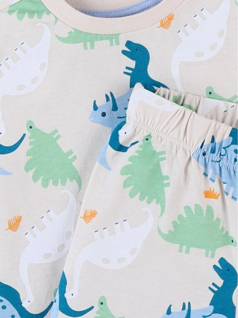 Pyjama 2 pièces dino en jersey    Noukie's   Beige