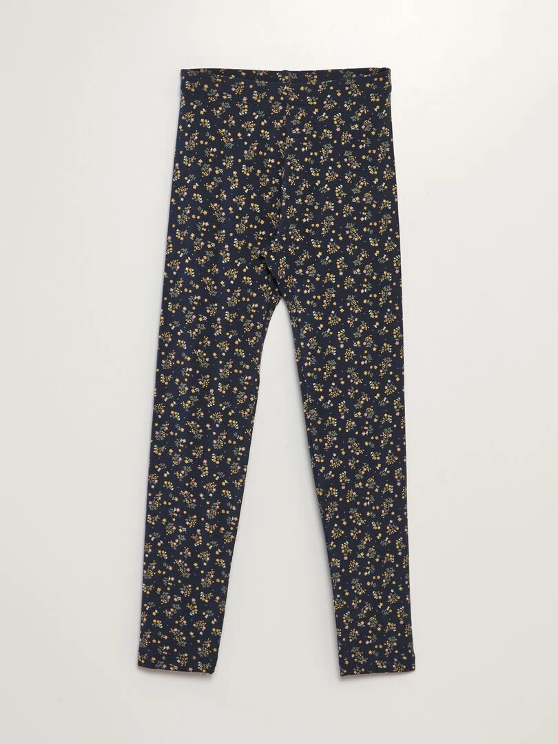 Legging long imprimé Bleu marine
