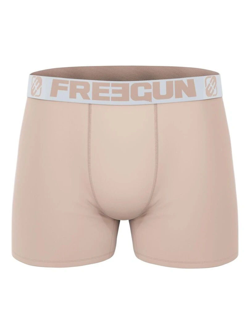 Lot de 3 boxers homme en coton Pastel Freegun   Bleu