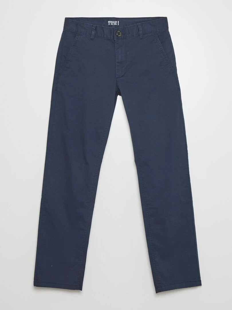 Pantalon chino regular L30 bleu marine