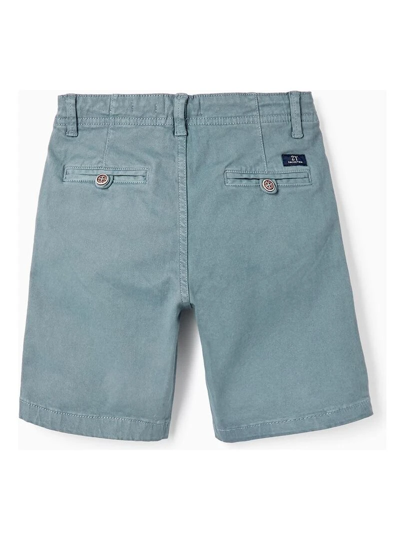 Shorts Midi en Coton pour Garçon 'B&S' BROTHERS&SISTERS Bleu