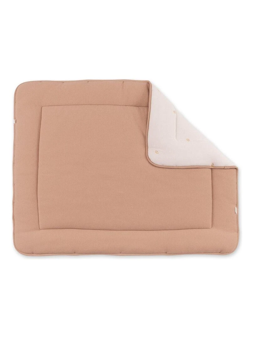 Bemini Tapis de parc et jeu Pady waffle Bio et jersey Bio Beige