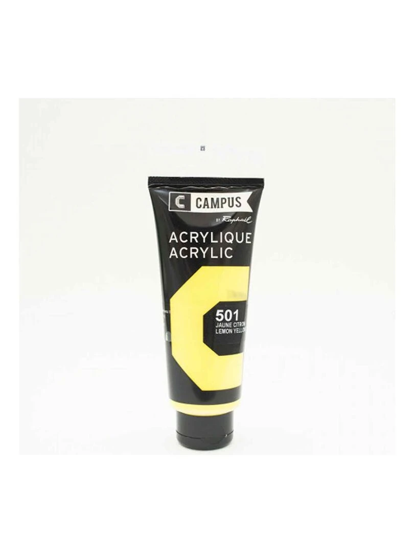 Peinture acrylique 100 ml Jaune citron n°501 N/A