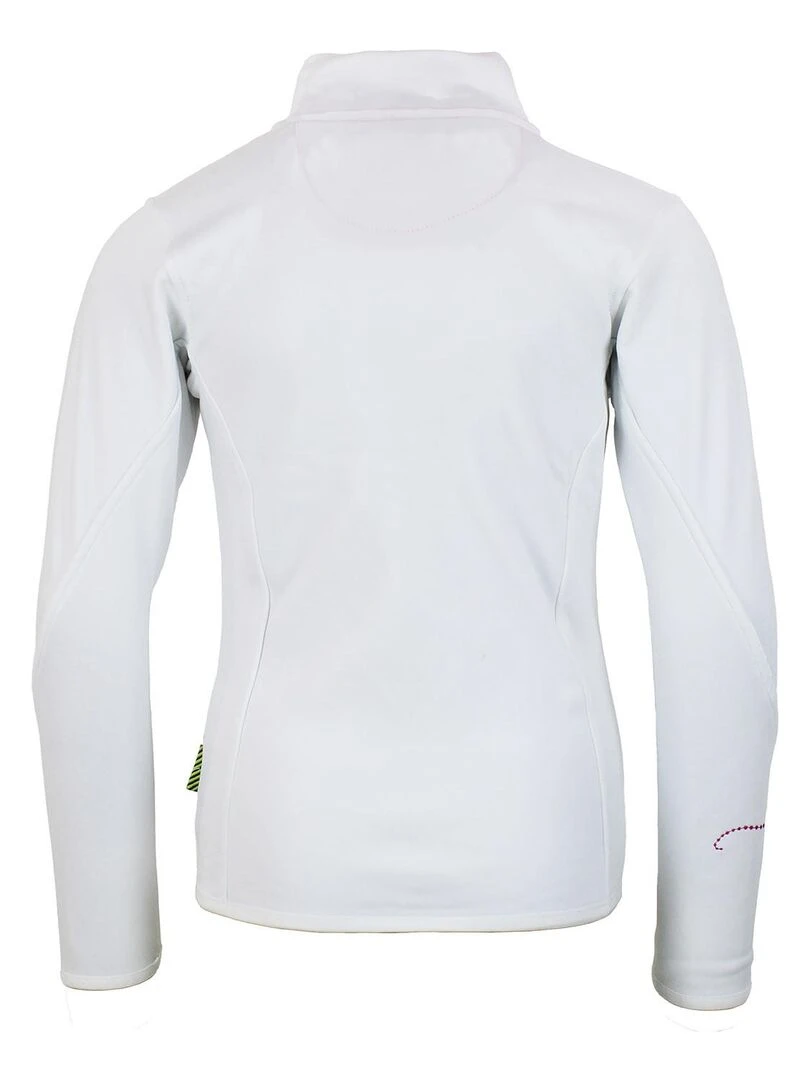 Blouson polarshell fille FAYNUR PEAK MOUNTAIN Blanc