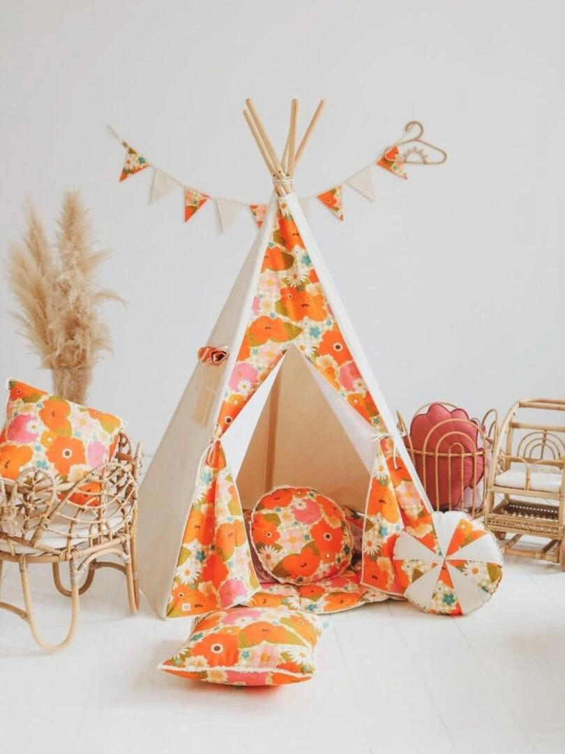 Tente Tipi Pique Nique avec les fleurs   Moi Mili   N/A