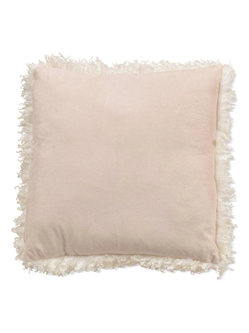 Coussin bouclette tout doux Ecru