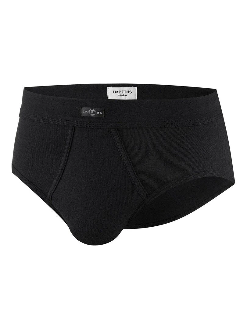 Slip pur coton Essentials   Noir