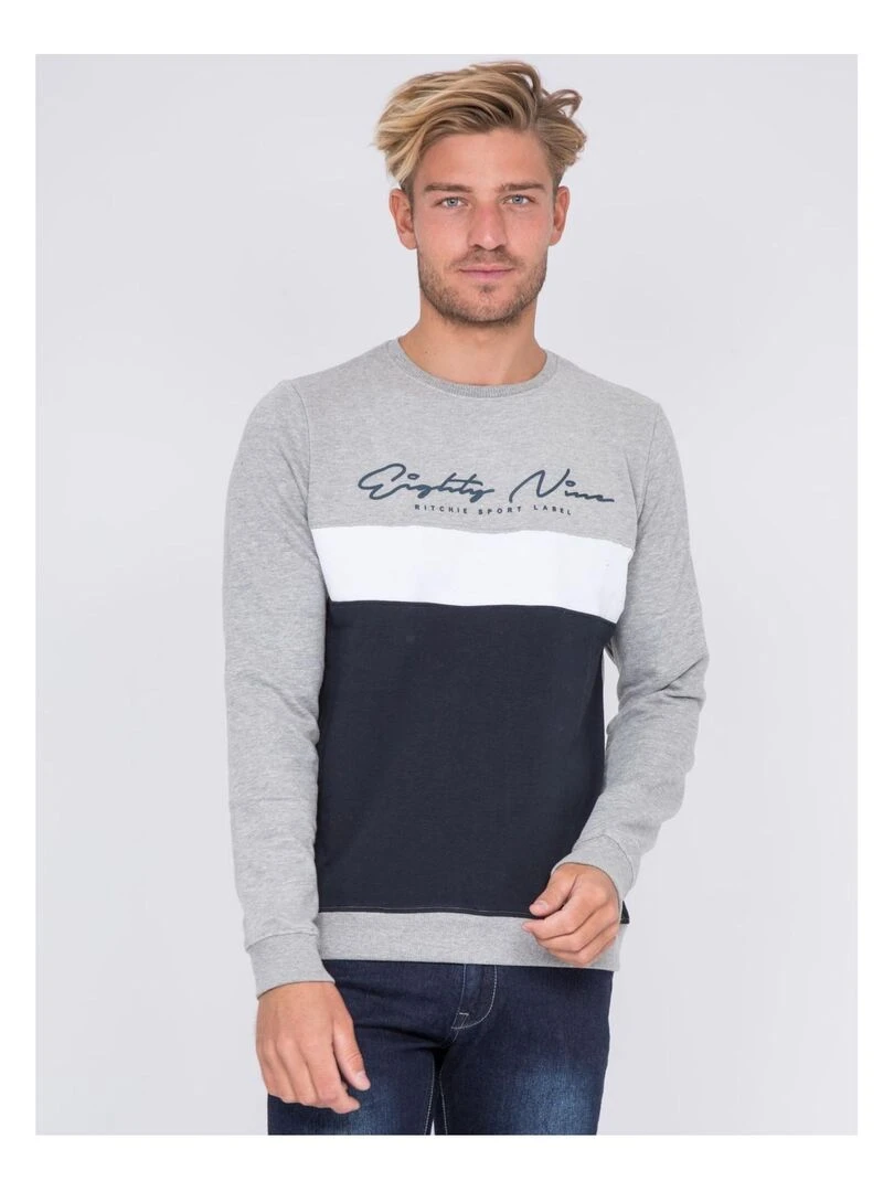 Sweat col rond WINSTON Gris