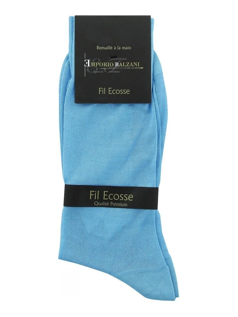 Chaussettes FIL D'ECOSSE Bleu