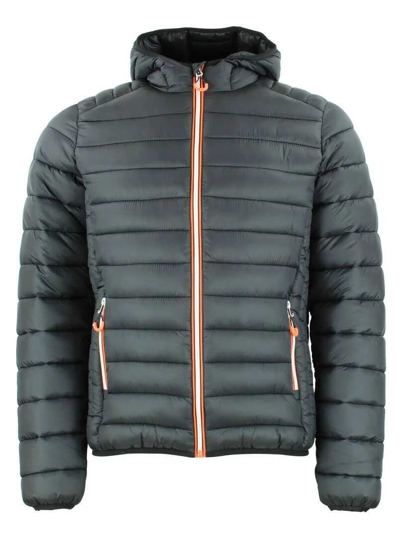 Doudoune fine à capuche homme CAEN PEAK MOUNTAIN Noir Noir