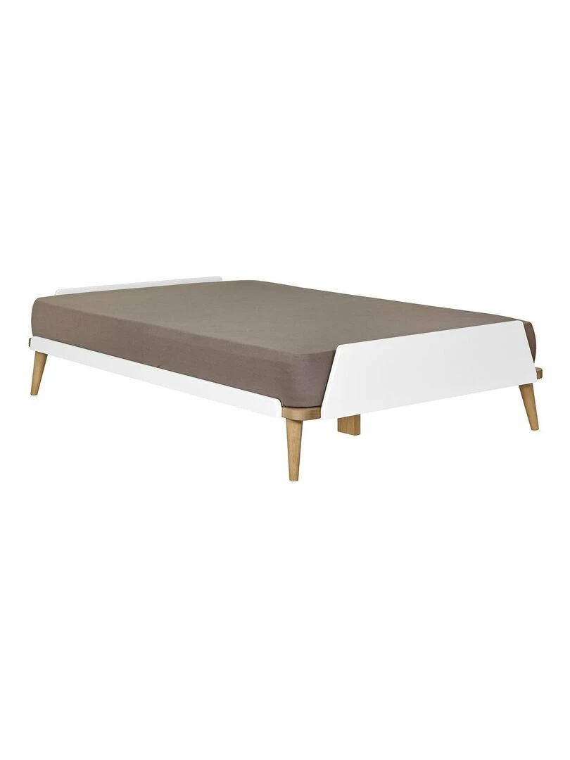 Pack lit avec matelas Karl AKITEN RETAIL Blanc Marron