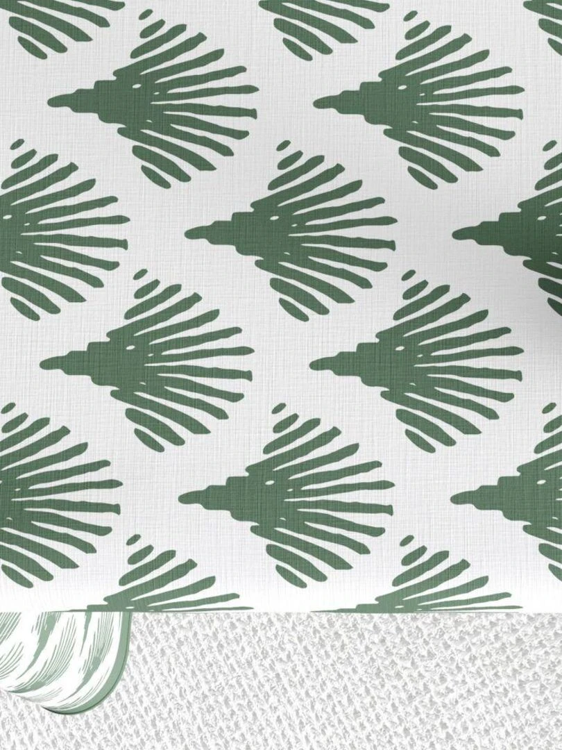 Nappe rectangulaire anti tache en Coton   Papyrus Vert   Vert