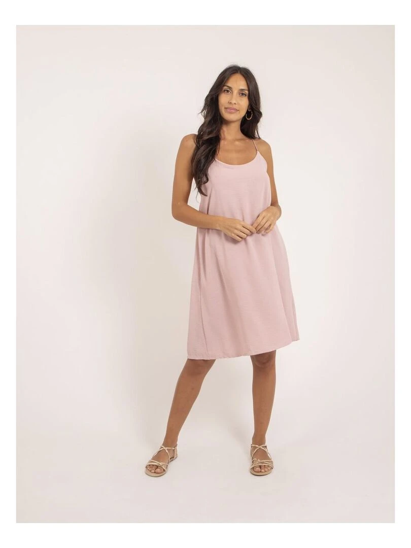 Robe courte IZOLDA   Rose clair