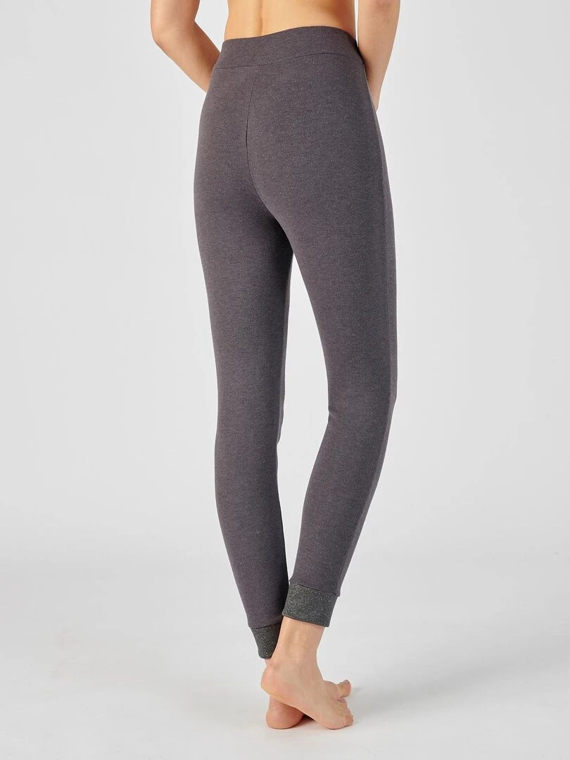 Caleçon long femme molleton gratté Thermolactyl Sensitive   Damart   Gris foncé