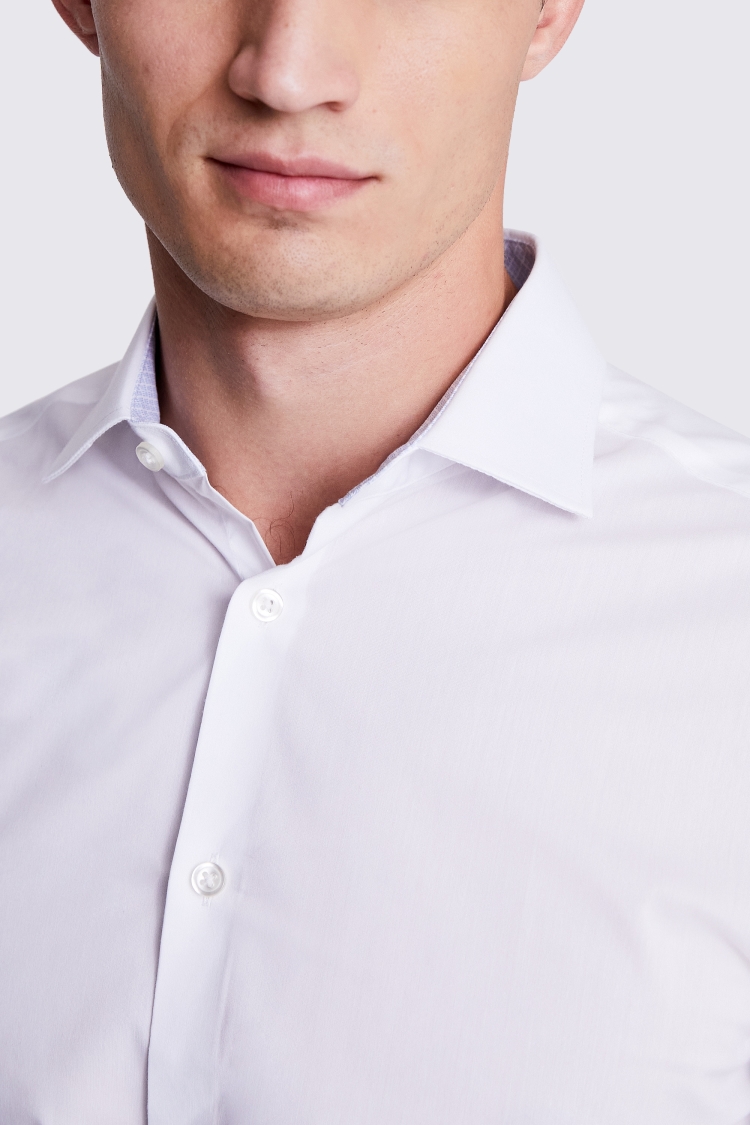Tailored Fit Burgundy Poplin Shirt   Buy Online at Moss