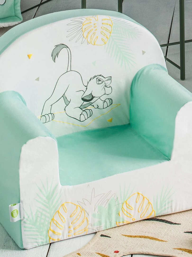 Fauteuil enfant déhoussable Disney Roi Lion Vert